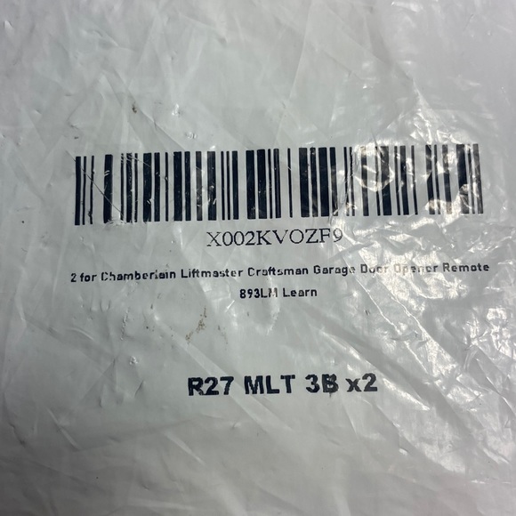 NEW 2 for Chamberlain LiftMaster Craftsman Garage Door Opener Remote 893LM - Picture 4 of 4
